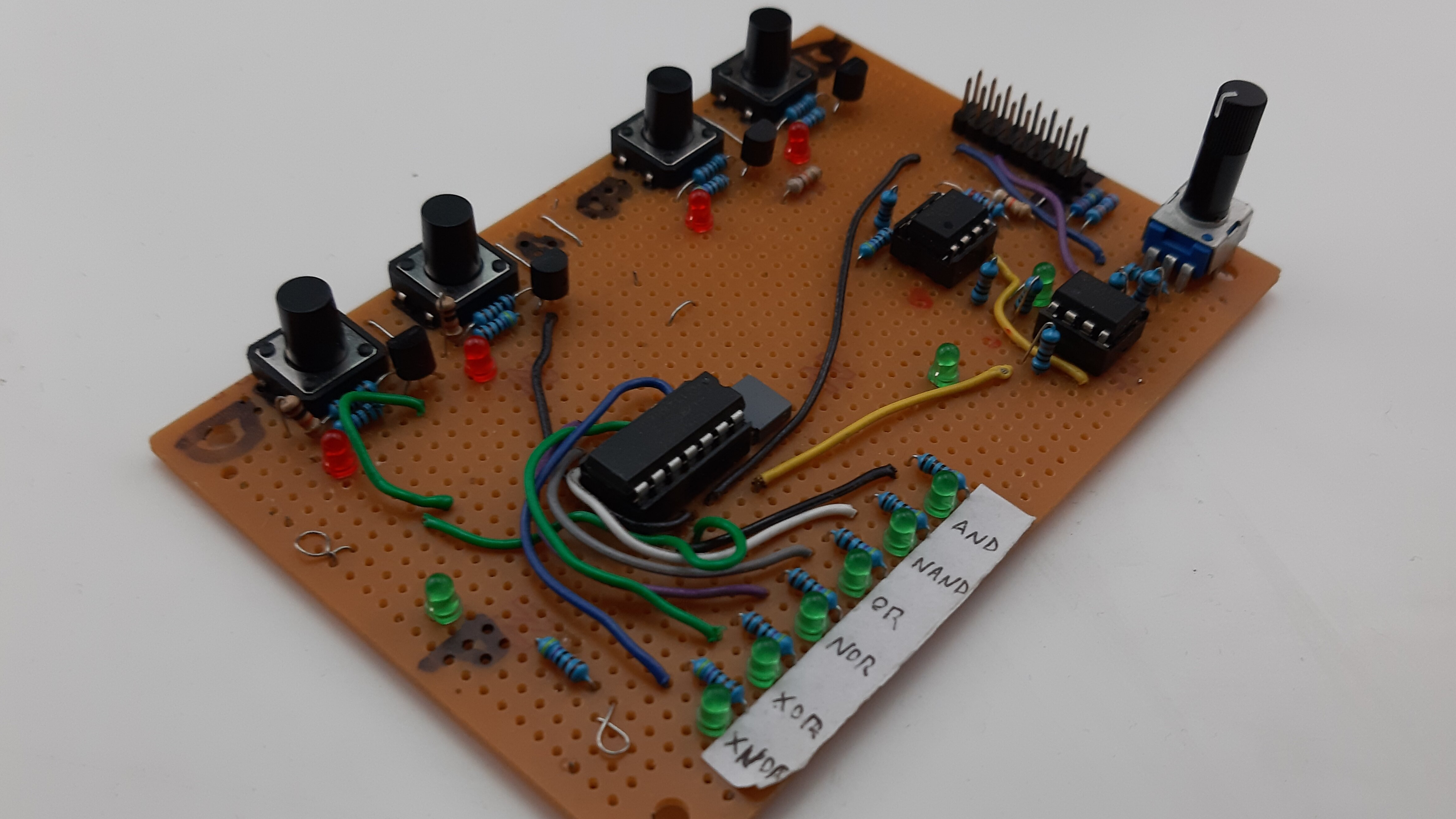 Hand made prototype for the Frequency Central Deep Thought sythesiser module.
